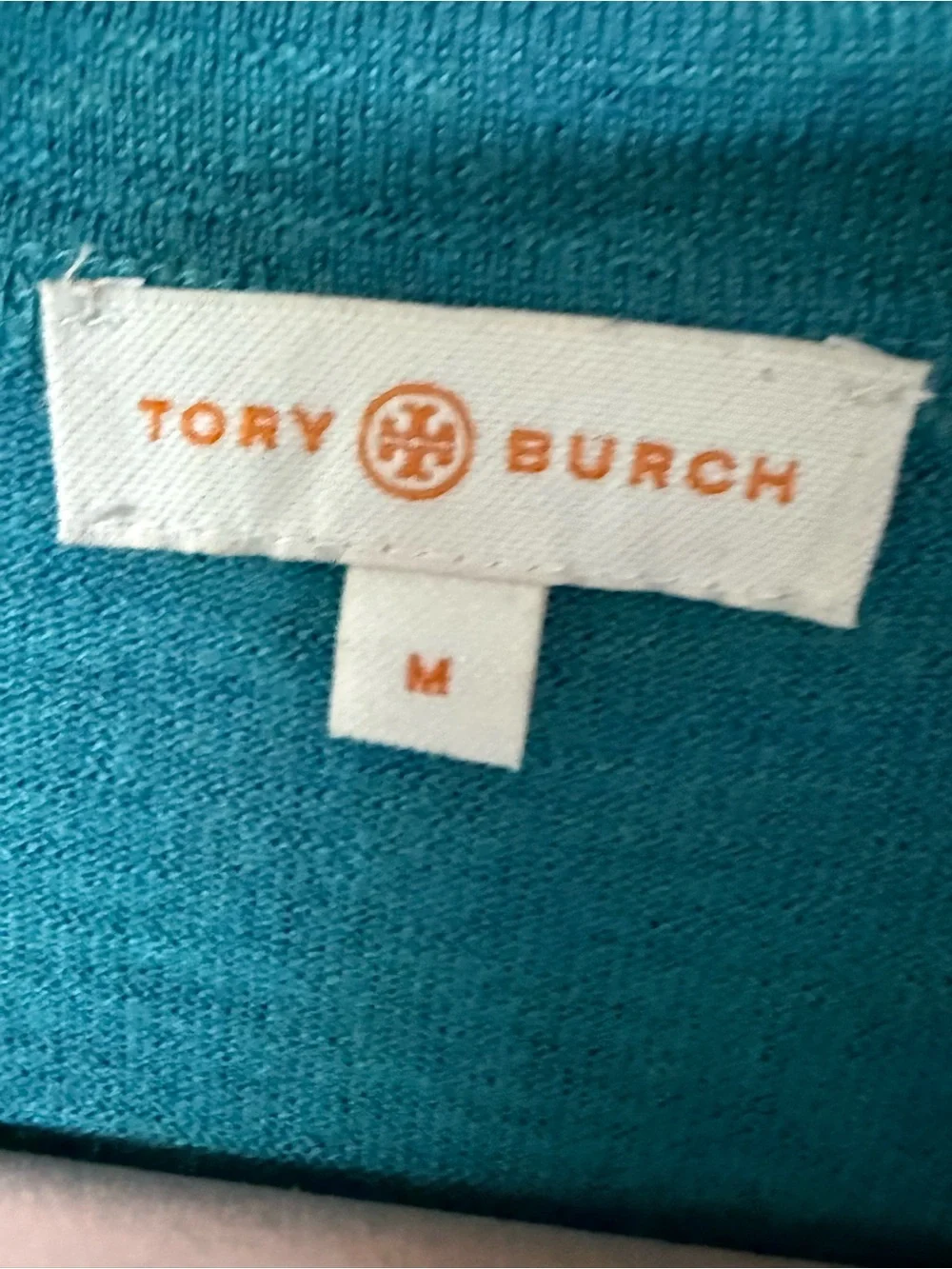 Tory Burch Teal Button-Front Cardigan